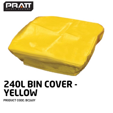 PRATT 240L BIN COVER - YELLOW